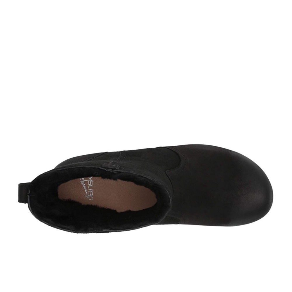 Dansko Bettie Black Burnished Nubuck Booties Sz 36/6 - Picture 2 of 10